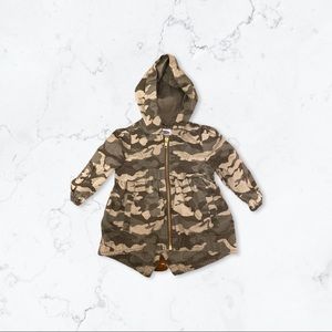 EUC- old navy camo spring light jacket 12-18m